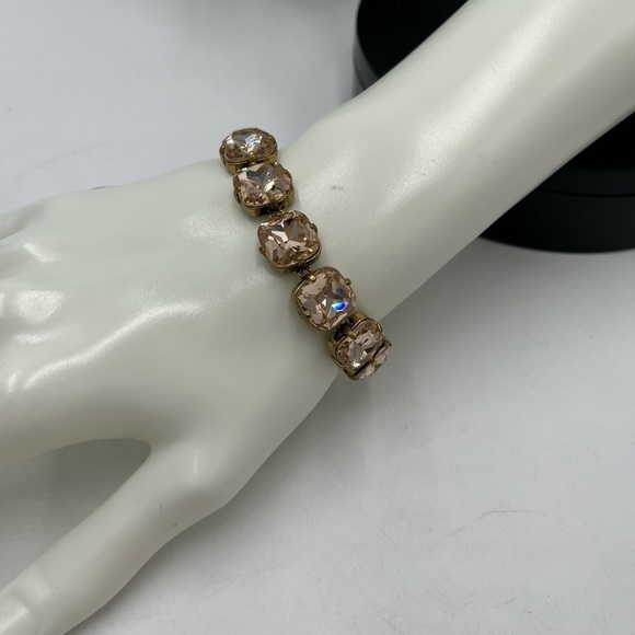 J. Crew Brass and Pretty Peach
Rhinestone Gold Gone Tennis Bracelet - Picture 3 of 13